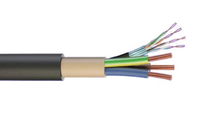 [23EV3c6.0 mtr] EV Cable Tuff 3c 6mm2 + Cat6a Per Mtr
