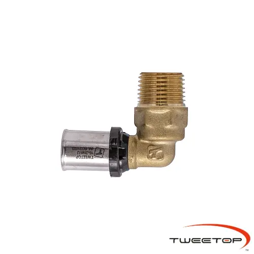 AL.U-Press 25x3/4"Male Iron Elbow TT
