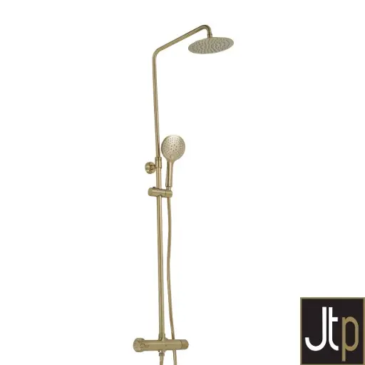 [425Jt.239081BBR] Vos Therm Dual Exp Shwer Vlve B/Brass CoolTouch