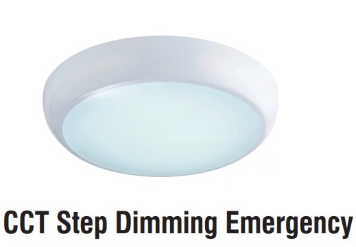 [29CDs.🅴🅢95544] Emergency+Stepdim Corridor Sensor Drum 18w CCT 9/14/18W 1800lm HERO Sxb