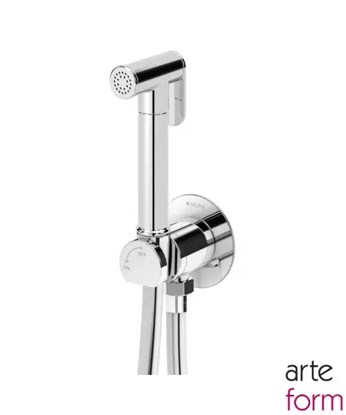 [424SD.NT.221CW] Af Douche Kit Shut+ Outlet Integrated Mixer RD ◭Chr