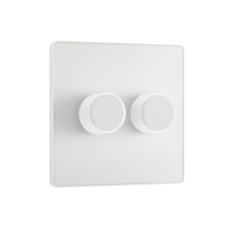 [25BVPW.02] Evolve Dimmer 2g 5-100w LED Pearl Whi 	PCDCL82W-01