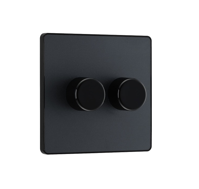 Evolve Dimmer 2g 5-100w MattGrey MG82B