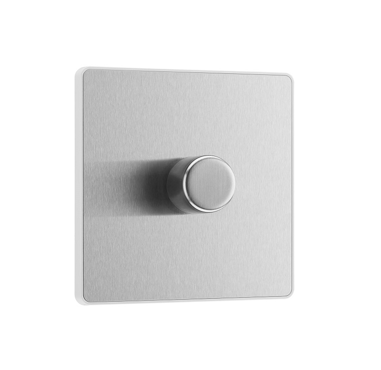 [25BVSB.01] Evolve Dimmer 1g LED 5-100w BrushSteel PCDBS81W-01