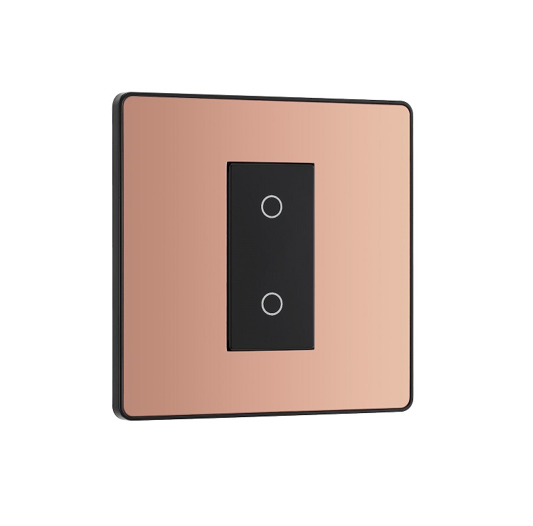 Evolve Touch Dimmer 1g Slave/Sec Led100w Copper CPTDS1B