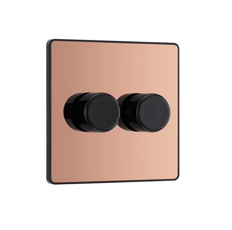 [25BVCP.02] Evolve Dimmer 2g LED 5-100w Copper PCDCP82B-01