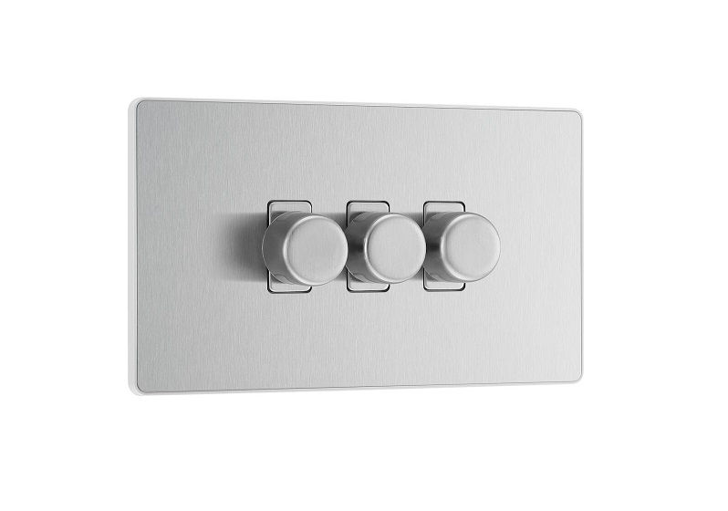 [25BVSB.03] Evolve Dimmer 3g LED 5-100w BrushSteel 	PCDBS83W-01