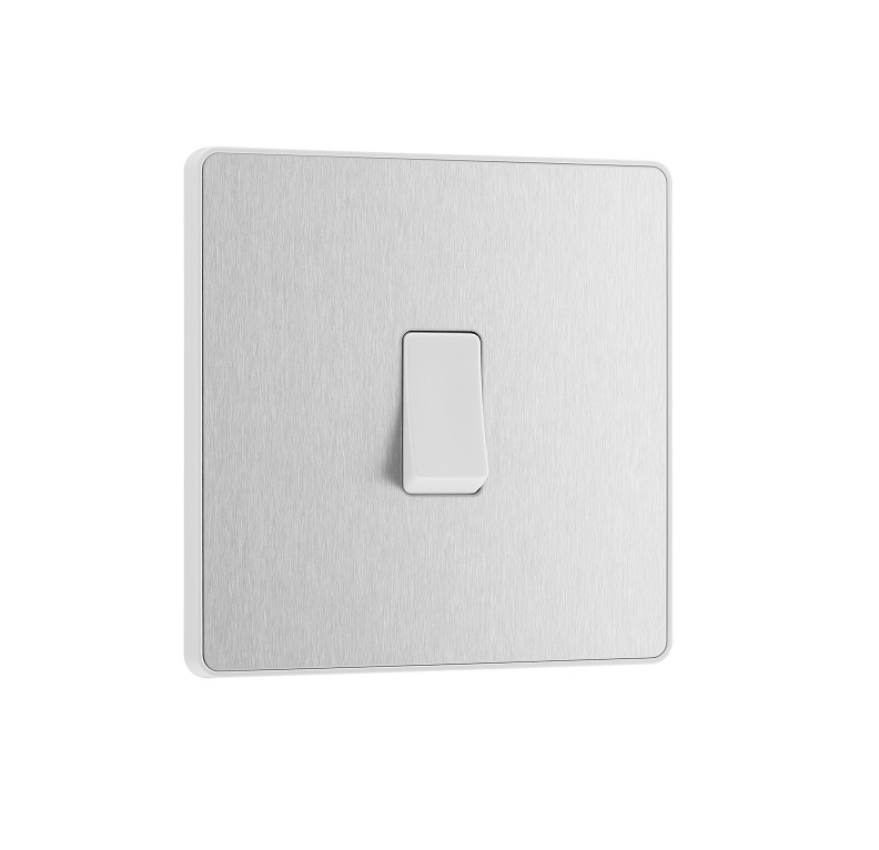 Evolve Switch 1g 2w BrushSteel BS12W