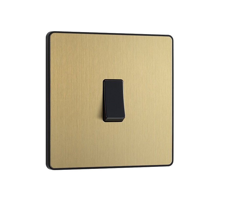 Evolve Switch 1g 2w SatinBrass PCDSB12B-01