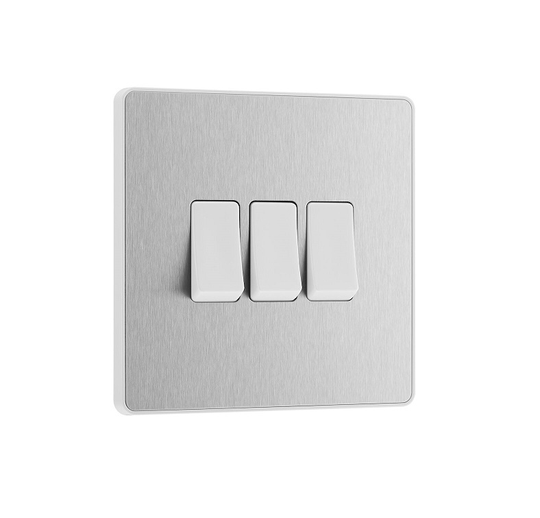 [25BVSB.13] Evolve Switch 3g 2w BrushSteel PCDBS43W-01