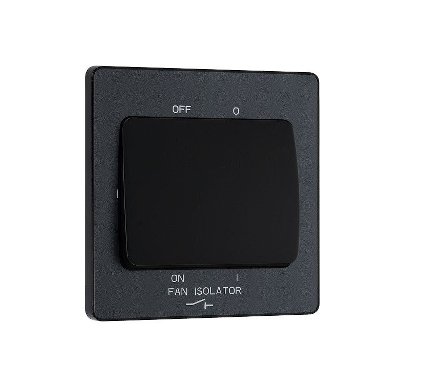 [25BVMG.1F] Evolve Fan Sw 3pole MattGrey MG15B