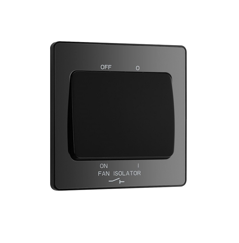 Evolve Fan Sw 3pole BlackChrome PCDBC15B-01