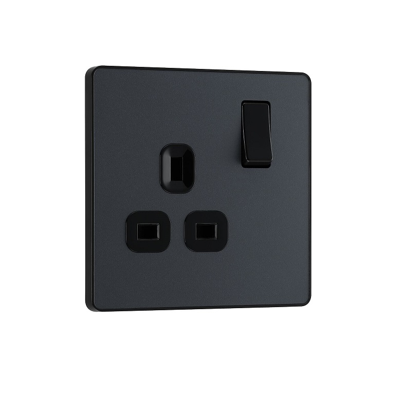 Evolve Socket 1g 13a MattGrey MG21B