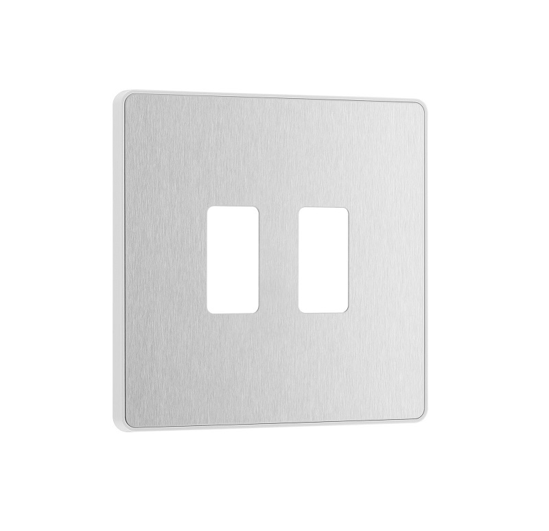 Evolve Grid 2g Bg Cover BrushSteel RPCDBS2W