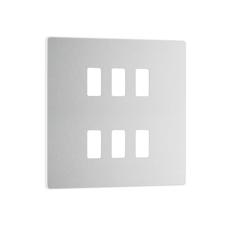 Evolve Grid 6g Bg 2row Cover BrushSteel RPCDBS6W
