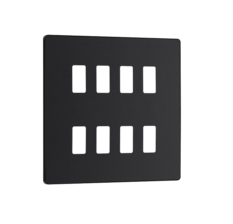 Evolve Grid 8g Bg 2row Cover Matt Black RPCDMB8B