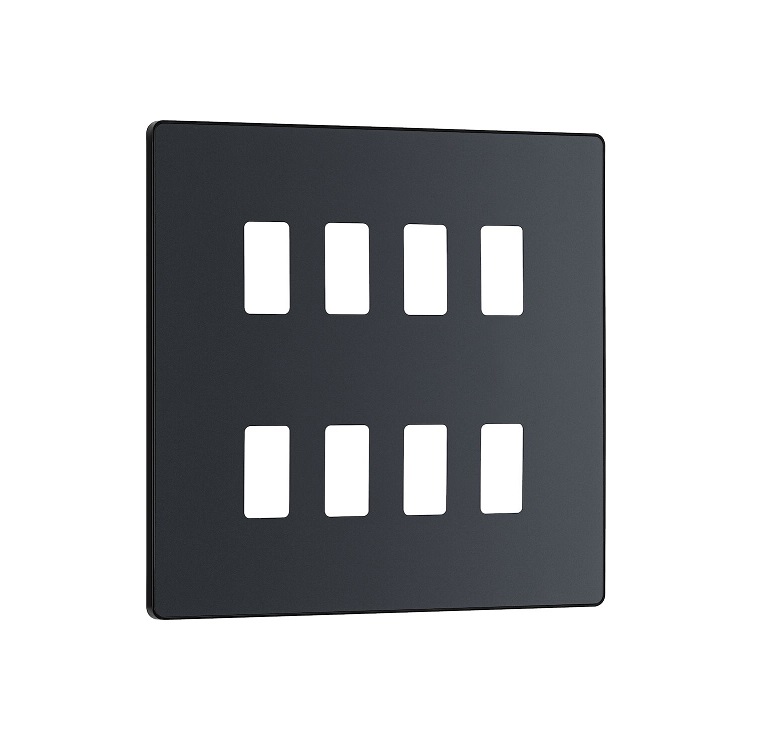 Evolve Grid 8g Bg 2row Cover MattGrey RPCDMG8B