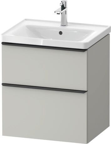 D-Neo.600 Drawer2 580 Concrete/BLK