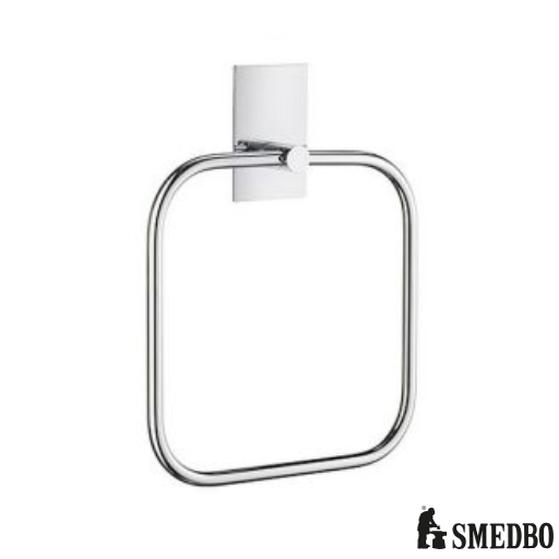[48Sm.BK1038] Beslagsboden Towel Ring Sq Cp Self Adhesive