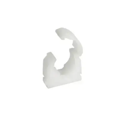 [11XH25] Talon 25mm White Hinged Pipe Clip p50