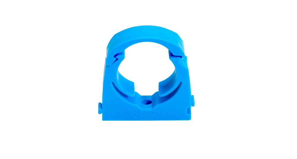 [11XH35] Talon 35mm Blue Hinged Pipe Clip p20