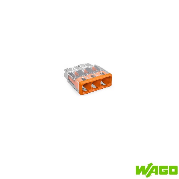 [24JCWP3403] WAGO Push-Wire 3w Orange Connector 2773-403