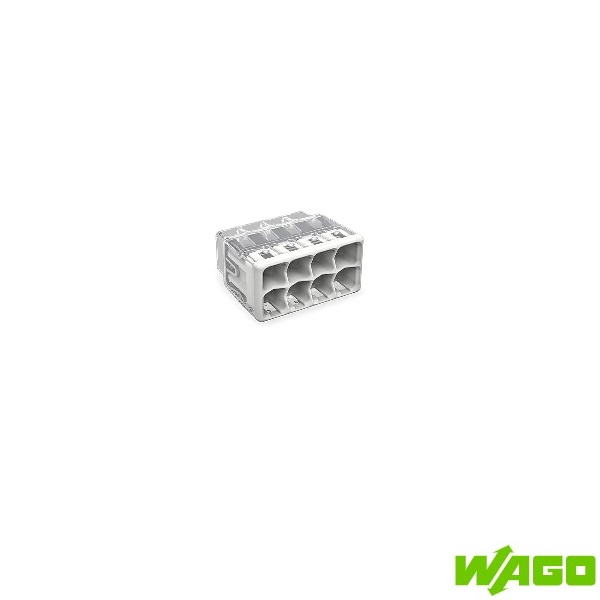 [24JCWP3408] WAGO Push-Wire 8w Grey Connector 2773-408
