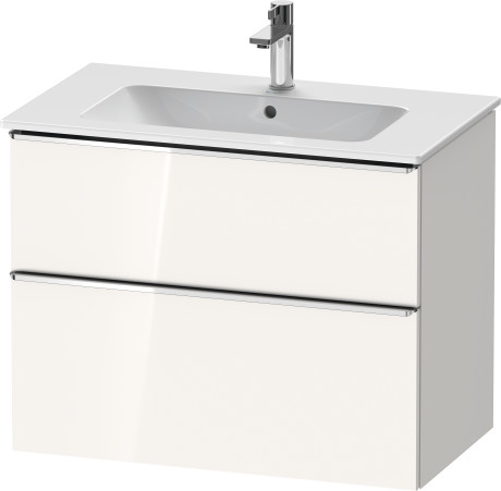 [4783Du.DE436201022] MeByS.830 Drawer2 D-Neo 810 Wh Gloss/Cp.