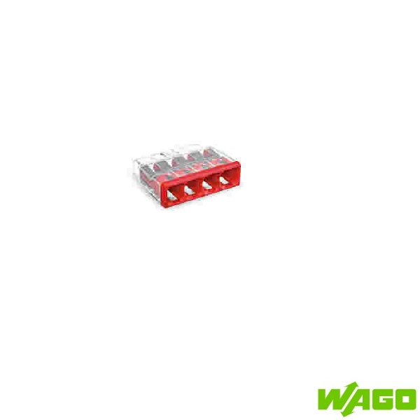 [24JCWP3404] WAGO Push-Wire 4w Red Connector 32a 2773-404