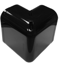 [22Z14B.BE] Trunking ASHP Verticle bend 140x80mm Ext/Int Corner BLACK