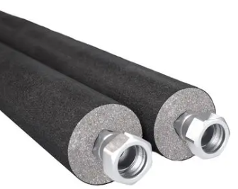 [16HH05s] HP Insulated Flexi hose Straight 28mm x 1"F x 500mm Pair