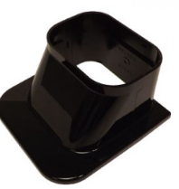 [22Z10B.WIC] Trunking ACR 100mm Wall Rosette Cap(Inline) black