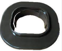 Trunking ACR 100mm Wall Rosette Cap(Inline) White