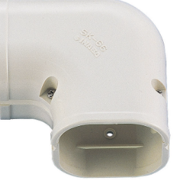 Trunking ACR 100mm Flat 90d Bend White