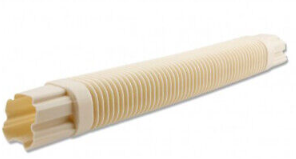 Trunking ACR 75mm Flexi Connector 500mm White Inaba (Special Ord 1-2days)
