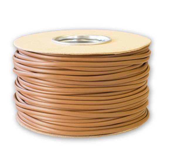 [23IS4BR,100] Sleeve 4mm Brown Reel 100m 