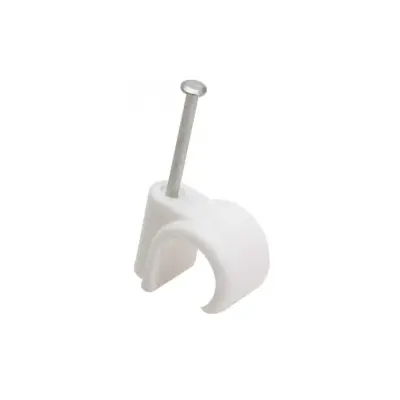 [11XN28w] Talon 28mm Nail Pipe Clip White pK 100