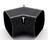 Trunking ACR 100mm Flat 45d Bend black