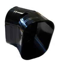 Trunking ACR 100mm Vertical 45d Bend black