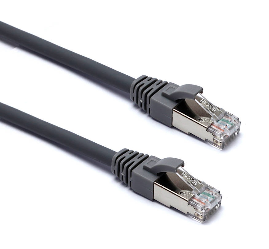 [23Cat6a-1m] Data Cat6A Patch Lead 1m 100-159 Grey/ blue