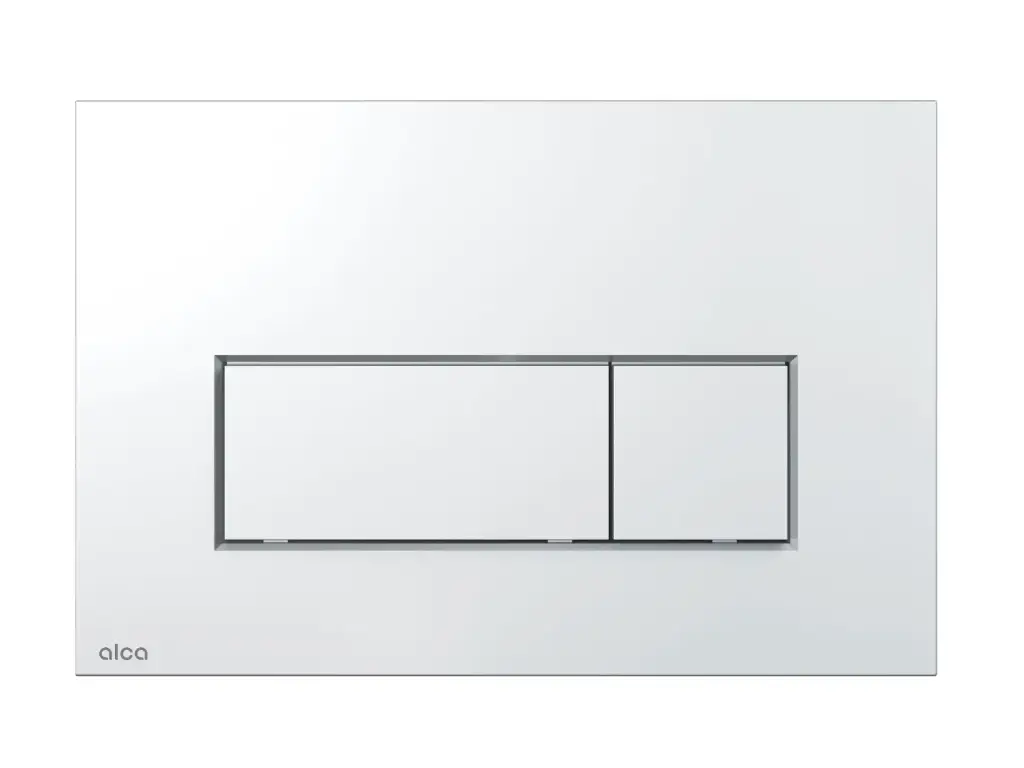 [459Ac.M571] Alca thin flush plate (rectangular) - polished chrome