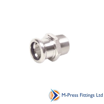 [11SM42M] M Press SS  42x1 1/2 Male Iron  1201042112