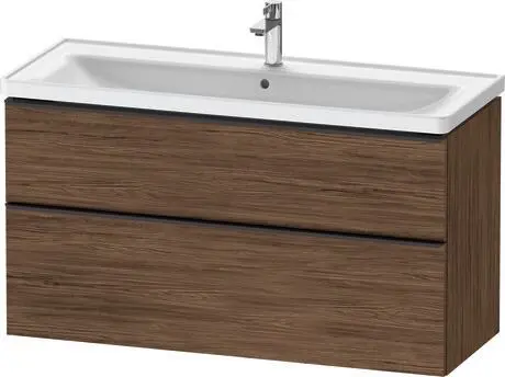 [47A2Du.DE43910BD21] D-Neo 1184 Unit Drw2 Walnut Dark/BLK 