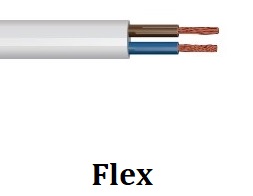 [23FE2c0.5-100] Flex Flat 2c 0.5mm 2192y Whi 100m