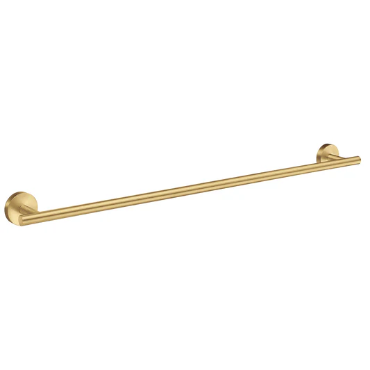 Home Towel Rail Single Brushed Brass