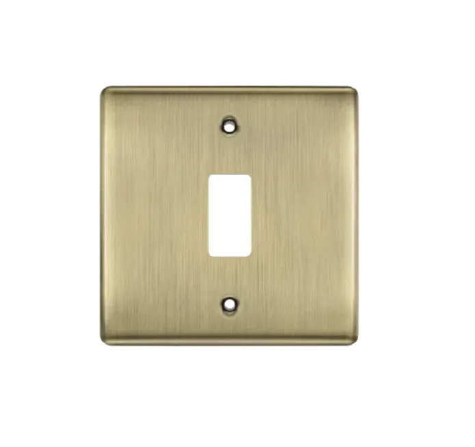 [25BDGSaB.1x1] BG raised Grid 1g Cover AntBrass RNAB1-01