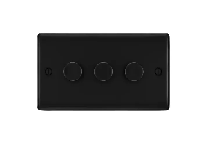 [25BDMbk.03] Dimmer 3g LED 50w Bg MattBlack Raisd NFB83-01