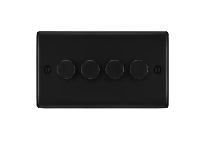 [25BDMbk.04] Dimmer 4g LED 50w Bg MattBlack Raisd NFB84-01