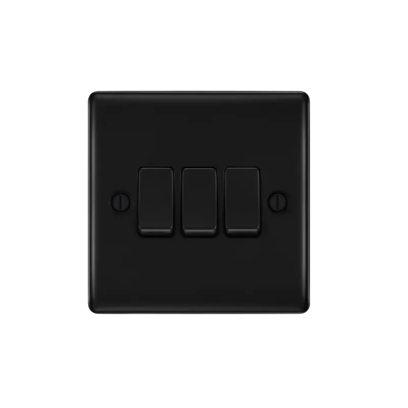 [25BDMbk.13] Switch 3g 2w Bg BS MattBlack NFB43-01