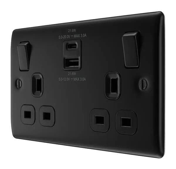 [25BDS.3uAc22] Bg Raisd Doub.Skt uAc22 MattBlack NFB22UAC22B-01  